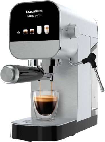 Cafetera Espresso Taurus Euforia Digital 20 Bar Acero Inoxidable CM1350D