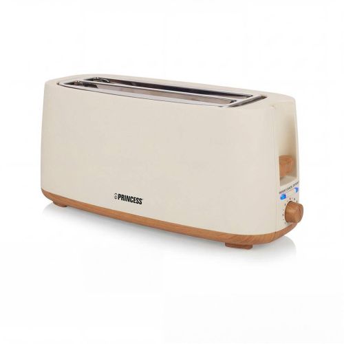 Tostador Princess Vintage Beige-Madera 1400W 2 Ranuras 142411PR