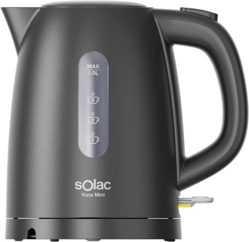 Hervidor de Agua Solac Kettel Yuna Mini 1L 2200W Negro KT5860