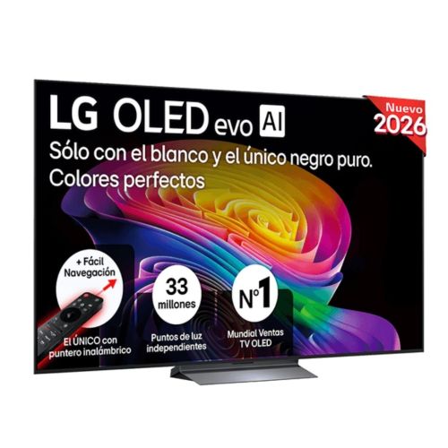 Televisor 77" LG OLED77C66LB OLED evo 4K con IA y 165Hz