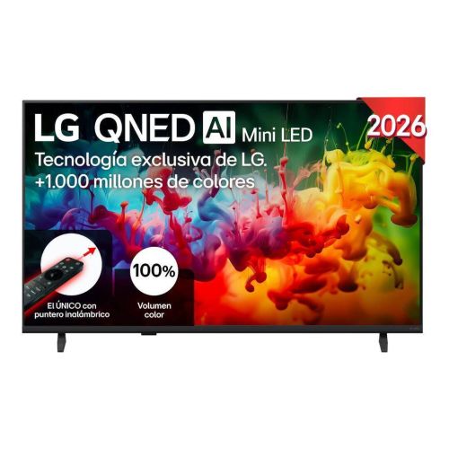 Televisor 43" LG QNED Mini LED 4K con α7 AI Gen9 43QNED72B6B