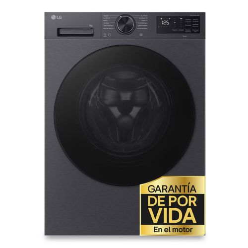 Lavadora de Carga Frontal LG F4X5009TBB 9Kg 1400rpm TurboWash Grafito