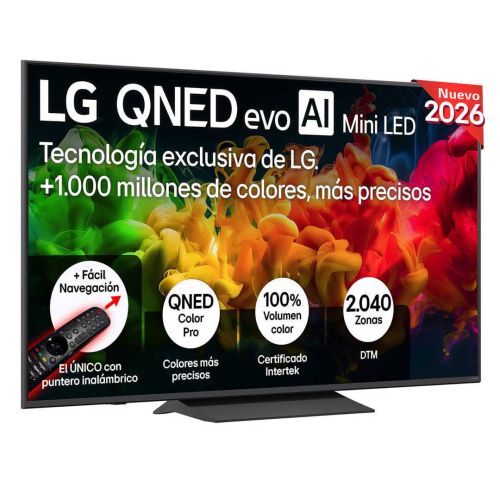 Televisor 65" LG 65QNED8EB3B QNED evo MiniLED 4K con IA