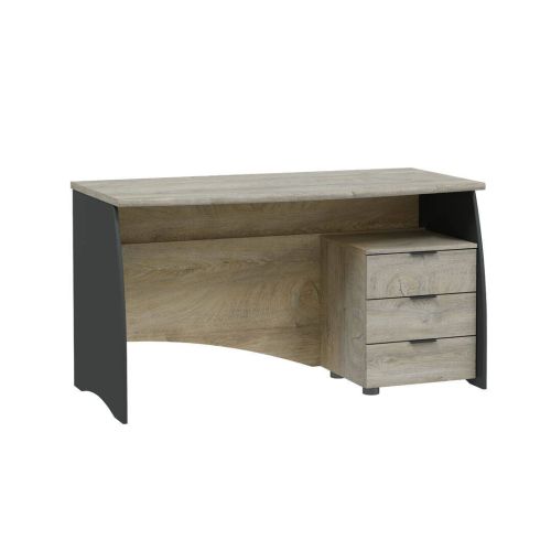 Mesa de Despacho con Cajonera en Roble y Antracita ESTIL 0Z4625C