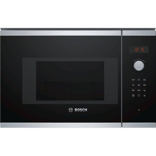 Microondas BOSCH Integrable/ Encastrable 38 cm Cristal Negro/Inox Display LED BOSCH BEL523MS0