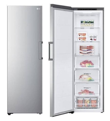 Congelador Vertical Clase E Inox Antihuella 355 L LG GFT41PZGSZ