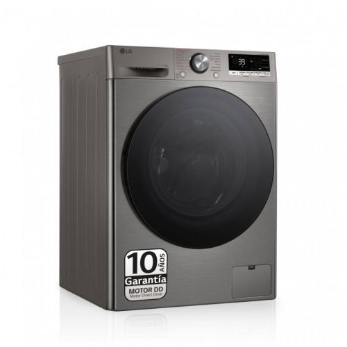 Lavadora LG 10.5kg 1400rpm Clase A con Vapor Steam+ Inox F4WR7010AGS
