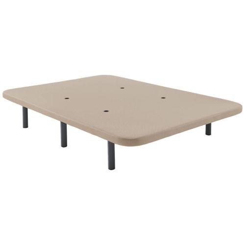 Base Tapizada 3D Beige de 135x190 cm con Patas VEGA