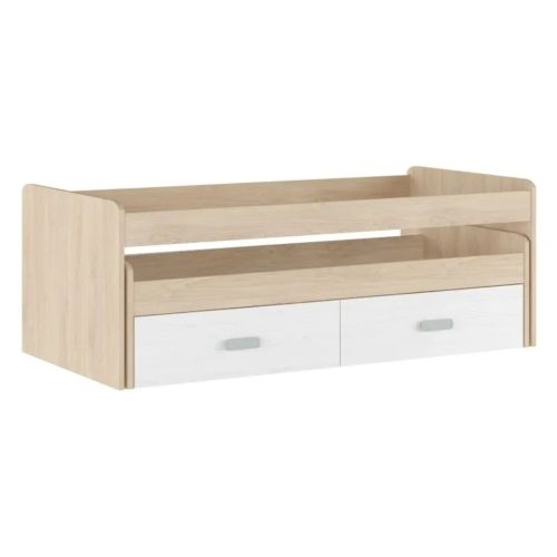 Cama Compacta con 2 Cajones color Blanco CHAMPION
