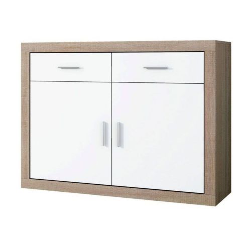 Aparador 2 puertas LARA 90x120x41 en color cambrian blanco