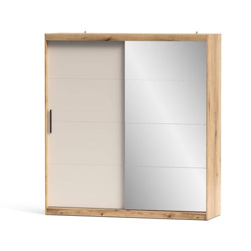 Armario de Puertas Correderas con Espejo 200 cm INOVA