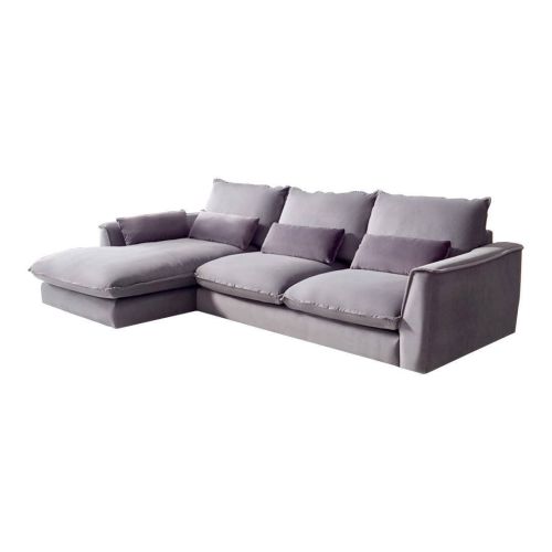 Sofá Chaiselongue Izquierda Tapizado en Tejido Aquaclean MAURO