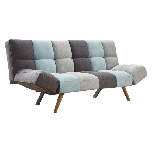 Sofá Cama 3 Plazas Clic-Clac con Diseño a Cuadros HAWAI