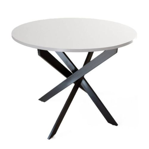 Mesa de Comedor Redonda con Patas de Metal NEXO