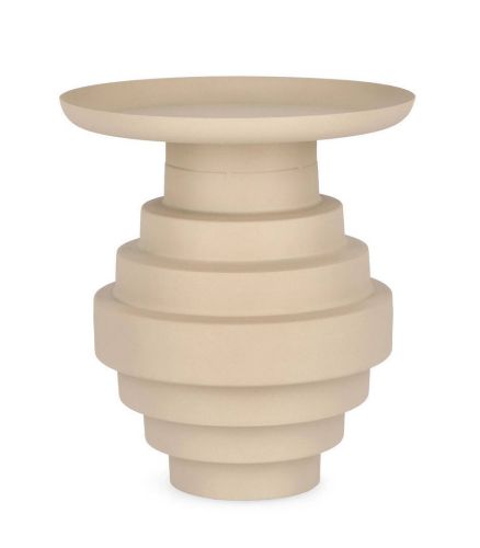 Mesa Auxiliar en Acero Mate Áspero AMBA Beige 0747131