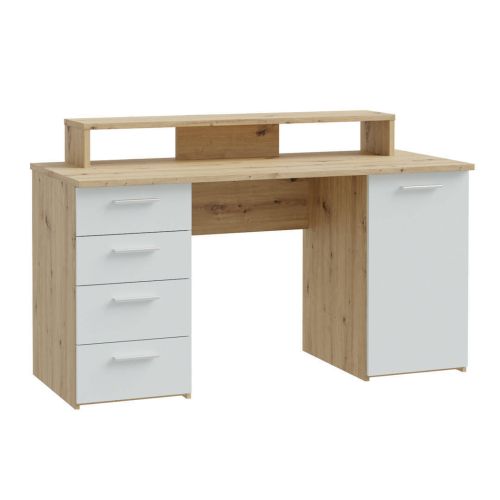 Mesa de Estudio con Almacenaje Artisan Blanco A74