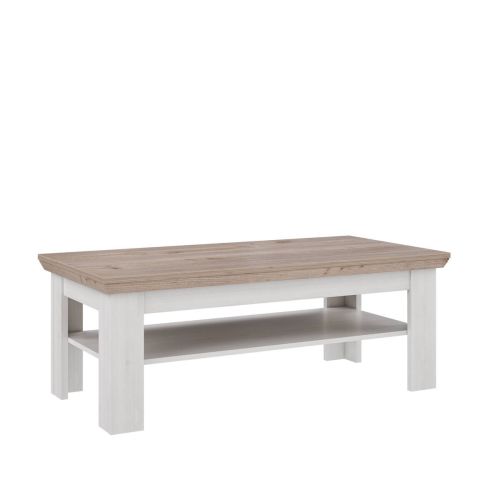 Mesa de Centro en Blanco Roto y Roble ILOPPA L35