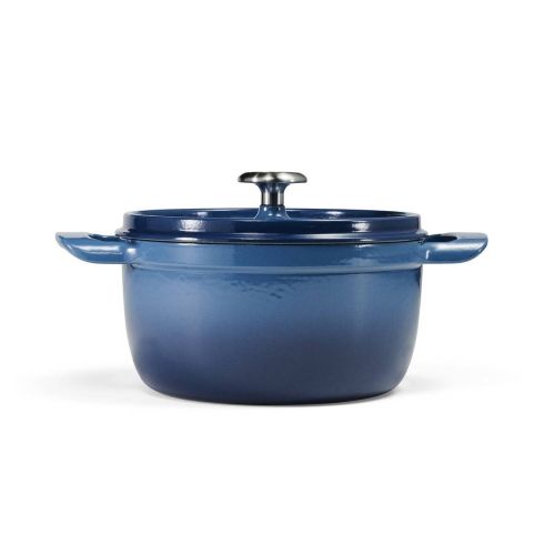 Cocotte de Hierro Fundido Esmaltado Azul 22 cm 3,7L 31700154