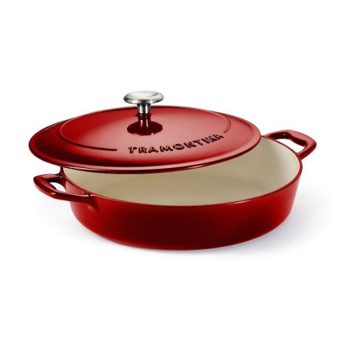 Cazuela Baja de Hierro Fundido Esmaltado Roja 30 cm TRAMONTINA 31700207