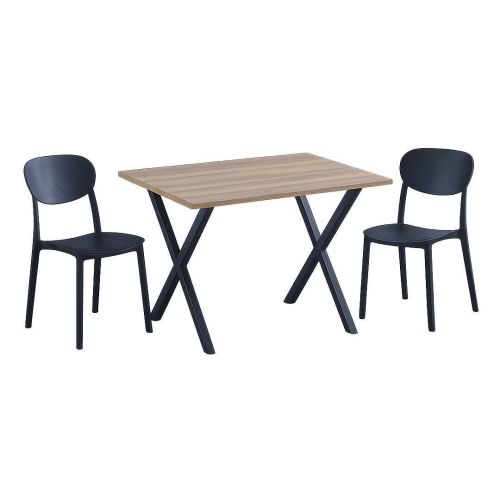 Conjunto de Cocina con Mesa de Melamina y 2 Sillas VIDEL