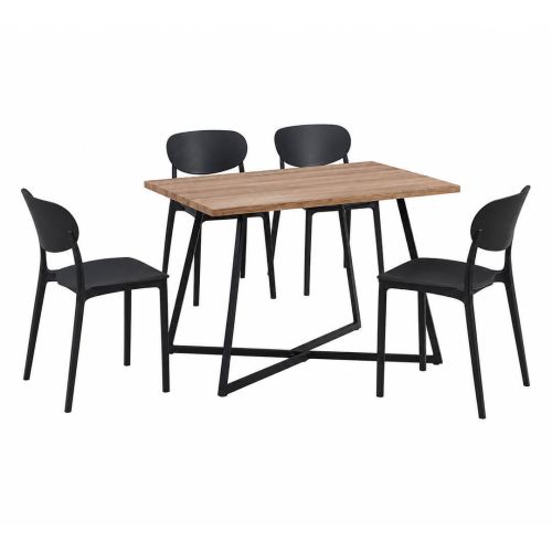 Comedor Completo Mesa de Melamina con 4 Sillas KIRBY