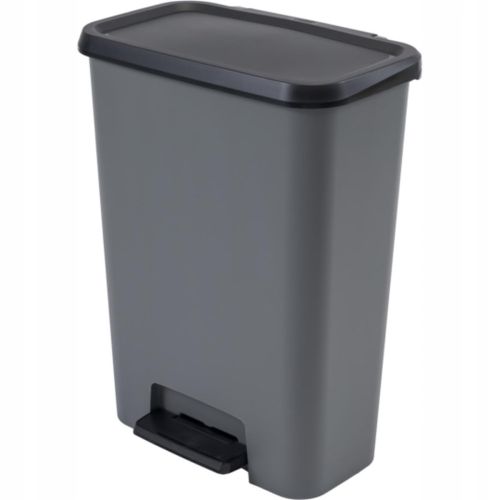 Cubo de Basura 50L Gris Antracita Compatta 249810
