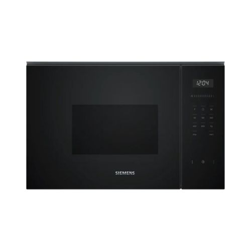 Microondas integrable Siemens grill 20L cristal negro BE525LMB1