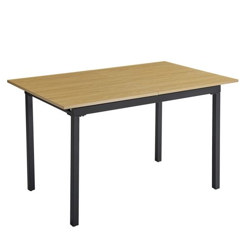 Mesa de Comedor Extensible MDF Negro CAMDEN