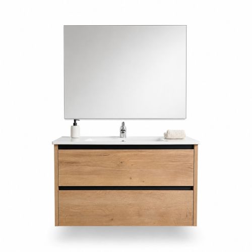 Conjunto de Baño 80 cm Color Medieval Medio con Lavabo FAMILY TECH