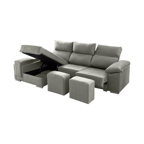 Sofá 2 Plazas con Chaise Longue a la izquierda Modelo Kenia