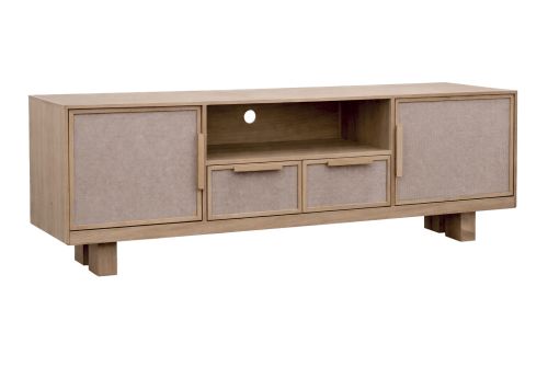 Mueble TV de Mango y Ratán 4 Cajones MB-227280
