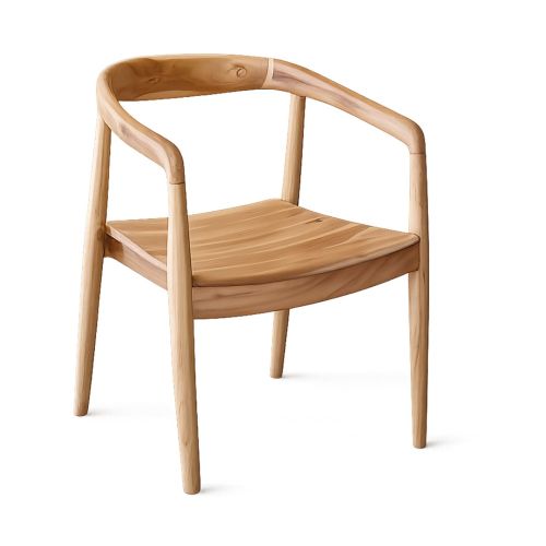 Silla Madera Teca 56x78 cm Marron Claro MB-208000