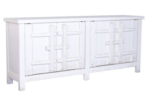 Aparador de Olmo Macizo Blanco 230 cm MB-226325