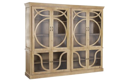 Vitrina de Salón en Madera de Mango con Cristal MB-227812