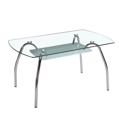 Mesa Comedor con Tapa de Cristal Fija Modelo San