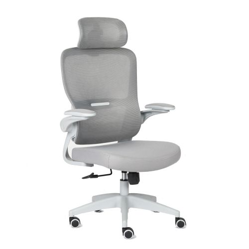 Silla de Oficina Ergonómica Gris con Malla TAYLOR 1054-H
