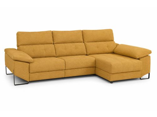 Chaiselongue Derecha 312 cm Relax Eléctrico con Arcón Tapizado en Poliéster XENA